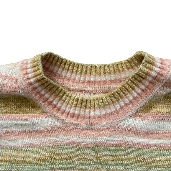 BILLABONG SO Charmed Striped Cropped Sweater Size Large - Picture 5 of 11